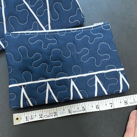 Set of 10 Makeup Cosmetic Pouch Bag Quilted Handmade Handcrafted - Picture 13 of 14